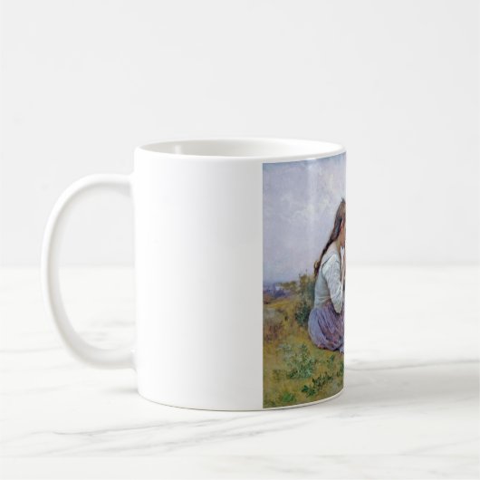 Schwestern, Bouguereau Kaffeetasse (Links)
