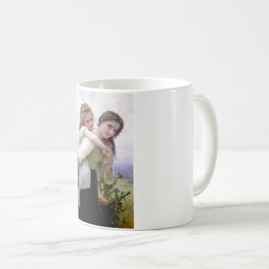 Schwestern, Bouguereau Kaffeetasse (VorderseiteRechts)