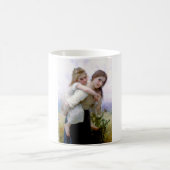 Schwestern, Bouguereau Kaffeetasse (Mittel)