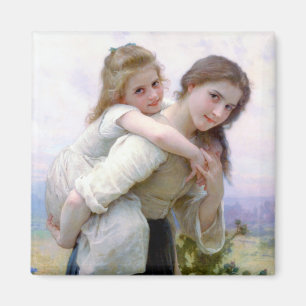 Schwestern, Bouguereau Magnet