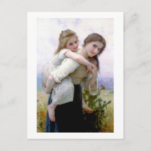 Schwestern, Bouguereau Postkarte