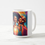 Schwestern der Sonne: Power, Einheit und Licht Kaffeetasse (VorderseiteRechts)