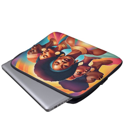 Schwestern der Sonne: Power, Einheit und Licht Laptopschutzhülle (Vorne Knopf)