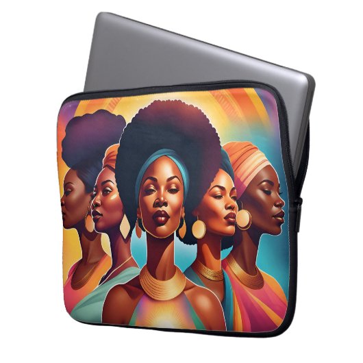 Schwestern der Sonne: Power, Einheit und Licht Laptopschutzhülle (Vorderseite Links)