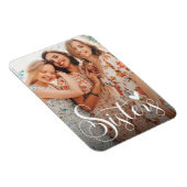 Schwestern Elegantes Foto Magnet (Rechte Seite)