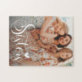 Schwestern Elegantes Foto Puzzle (Horizontal)