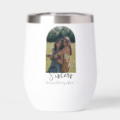 Schwestern Foto Arch Form Personalisiert (Rückseite)