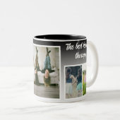 Schwestern Foto Collage. Die beste Art der Therapi Zweifarbige Tasse (VorderseiteRechts)