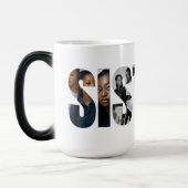 Schwestern-Foto-Collage-Farben-Morphing-Tasse Verwandlungstasse (Links)