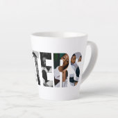 Schwestern-Foto-Collage-Latte-Mug-Geschenk Milchtasse (Rechte Ecke)