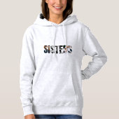 Schwestern-Foto-Collage-Pullover-Hoodie Hoodie (Vorderseite)