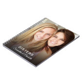 Schwestern Foto personalisiert Name Notebook Notizblock (Linke Seite)