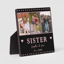 Schwestern-Foto-Tasse-Plakette – Individuelles Ges