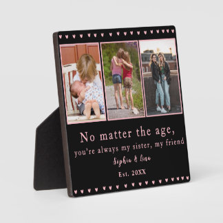 Schwestern-Fotomug-Tafel – Personalisiertes Gesche Fotoplatte