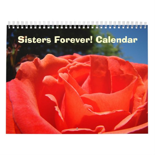 Schwestern für immer! Calendar Floral Big Blume Kalender (Titelbild)