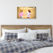 Schwestern für immer Fotovorlage Wrapped Canvas Ar Leinwanddruck (Insitu (Schlafzimmer))