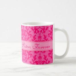 "Schwestern für immer" heißen rosa Tasse