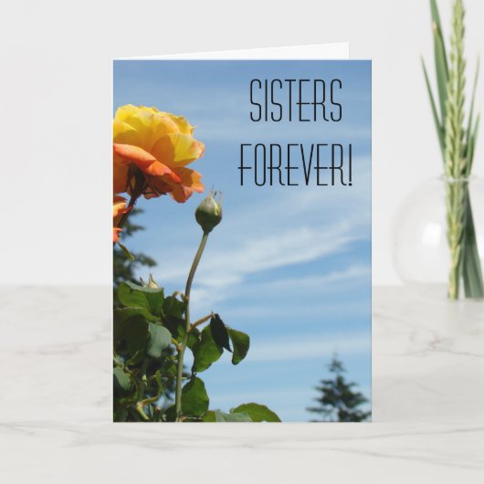 Schwestern für immer! Karten Danke, große Schweste (Vorderseite)