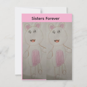 Schwestern für immer postkarte