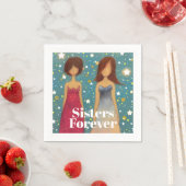 Schwestern für immer serviette (Beispiel)