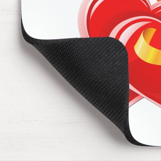 Schwestern für jedes Herz Mousepad (Ecke)