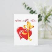 Schwestern für jedes Herz Postkarte (Stehend Vorderseite)