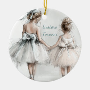 Schwestern für Keramik Ornament - Elegante Pastell