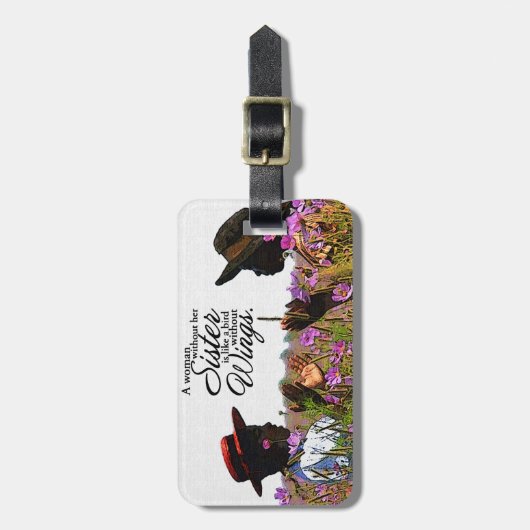 Schwestern Gepäckanhänger (Vorderseite vertikal)