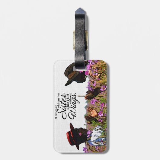 Schwestern Gepäckanhänger (Rückseite vertikal)