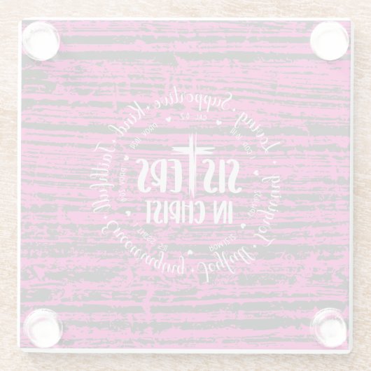 Schwestern Glasuntersetzer (Rückseite)