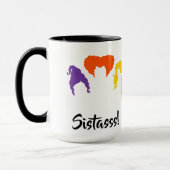 Schwestern! Hocus Pocus Themed Herbst Tasse (Links)