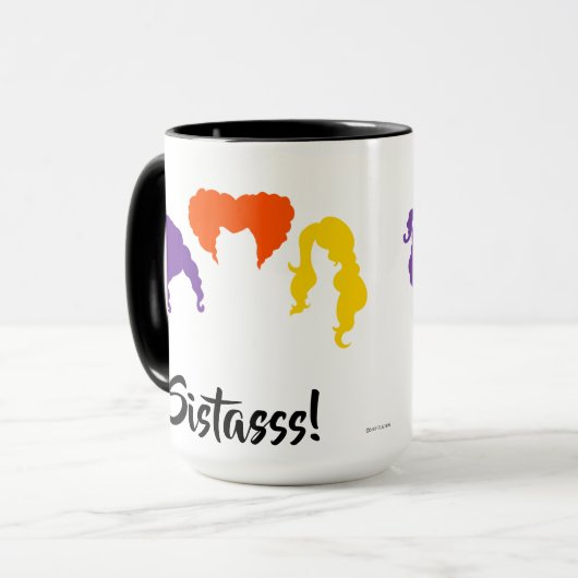 Schwestern! Hocus Pocus Themed Herbst Tasse (Vorderseite Links)