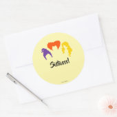 Schwestern! Hocus Pocus Themenaufkleber Runder Aufkleber (Umschlag)