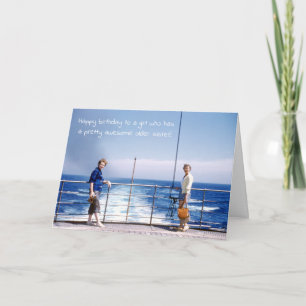 Schwestern Humour Retro Schwester Birthday Nautica Karte