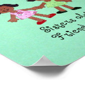 Schwestern immer - Freunde für immer! Poster (Ecke)