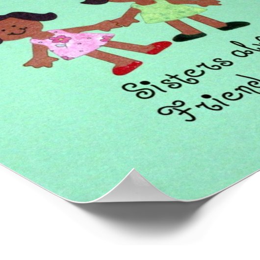 Schwestern immer - Freunde für immer! Poster (Ecke)