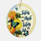 Schwestern in Christus Keramik Ornament (Links)