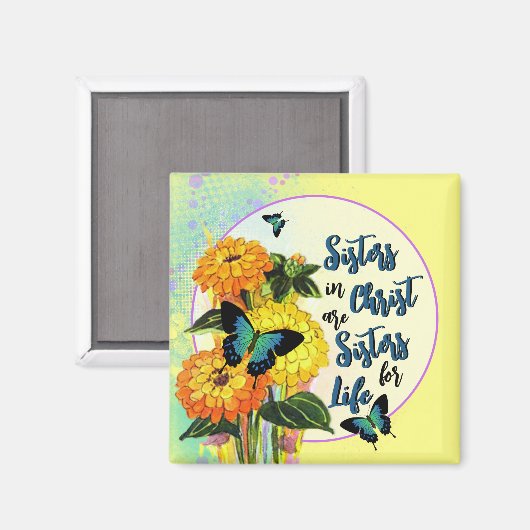 Schwestern in Christus Magnet (Vorderseite/Rückseite)