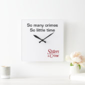 Schwestern in der kriminellen Akryluhr Quadratische Wanduhr (Zuhause)