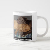 Schwestern, Kaffee und Hunde Jumbo-Tasse (Rechts)