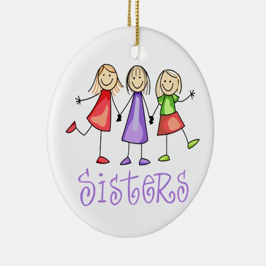 Schwestern Keramik Ornament (Rechts)