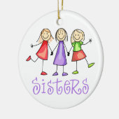 Schwestern Keramik Ornament (Links)