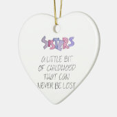 Schwestern Keramikornament (Links)