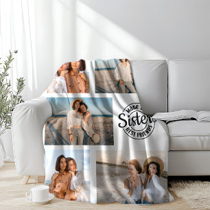 Schwestern machen das Foto der besten Freunde Fleecedecke