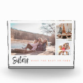 Schwestern machen die besten Freunde Drei Fotosamm Fotoblock (Vorderseite)