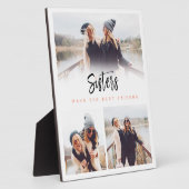 Schwestern machen die besten Freunde Foto Collage  Fotoplatte (Seite)