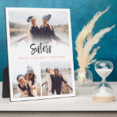 Schwestern machen die besten Freunde Foto Collage  Fotoplatte (Seite)