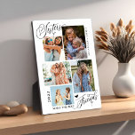 Schwestern machen die besten Freunde Foto Collage Fotoplatte<br><div class="desc">Sisters Make The Best Friends Foto Collage Keepake bietet 5 Fotos,  Typografie Drehbuch ''Sisters make the best friends'' in trendiger Schrift,  Namen und Jahr. Perfektes personalisiertes Geschenk für Schwestern.</div>