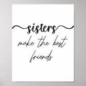 Schwestern machen die besten Freunde Poster (Vorne)