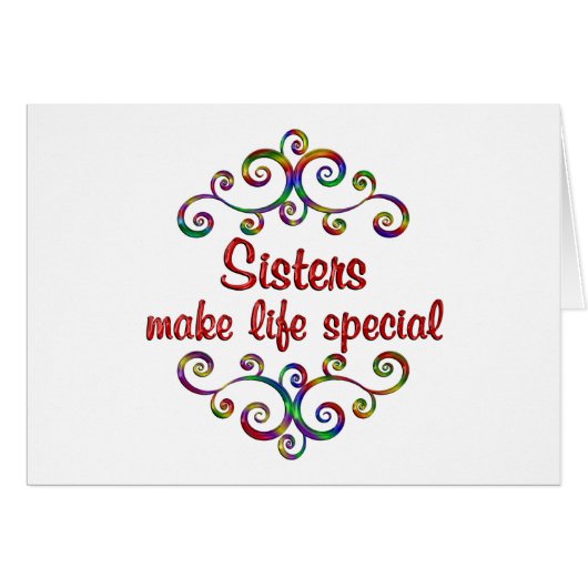 Schwestern machen Leben besonders (Vorderseite (Horizontal))